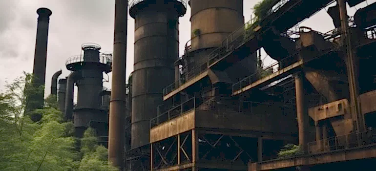 Eski fabrika görüntüsü yapay zeka ile oluşturuldu.