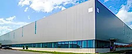 Çelik depolama tesisi örnek görsel.