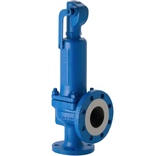 Yaylı emniyet ventilli tam kalkışlı flanşlı